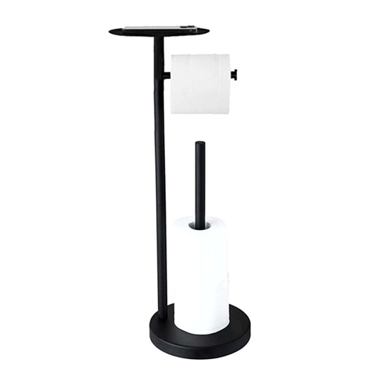 Armonia Floorstanding Toilet Roll Holder & Shelf